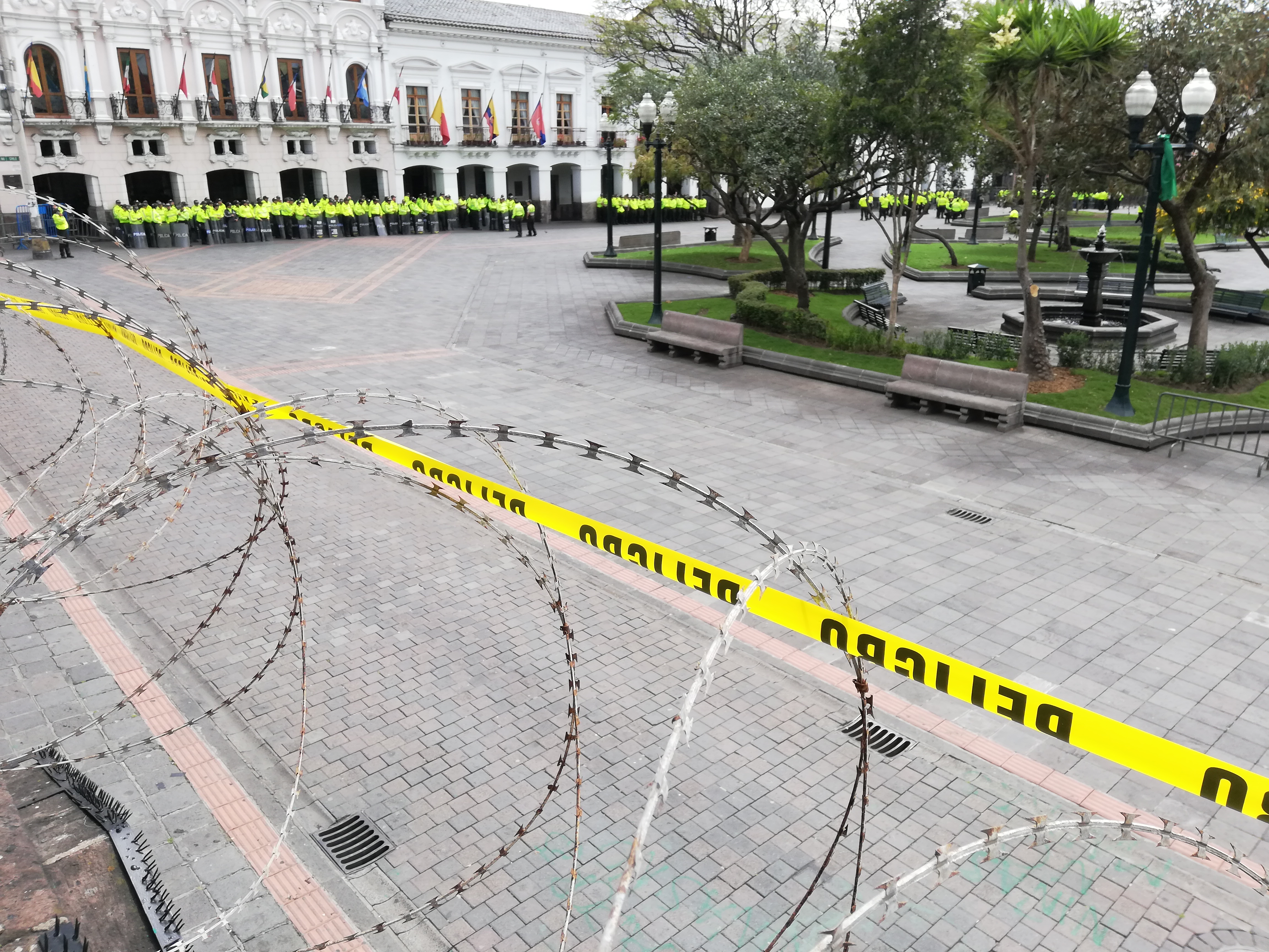 El centro de Quito, los militares y el Guasón